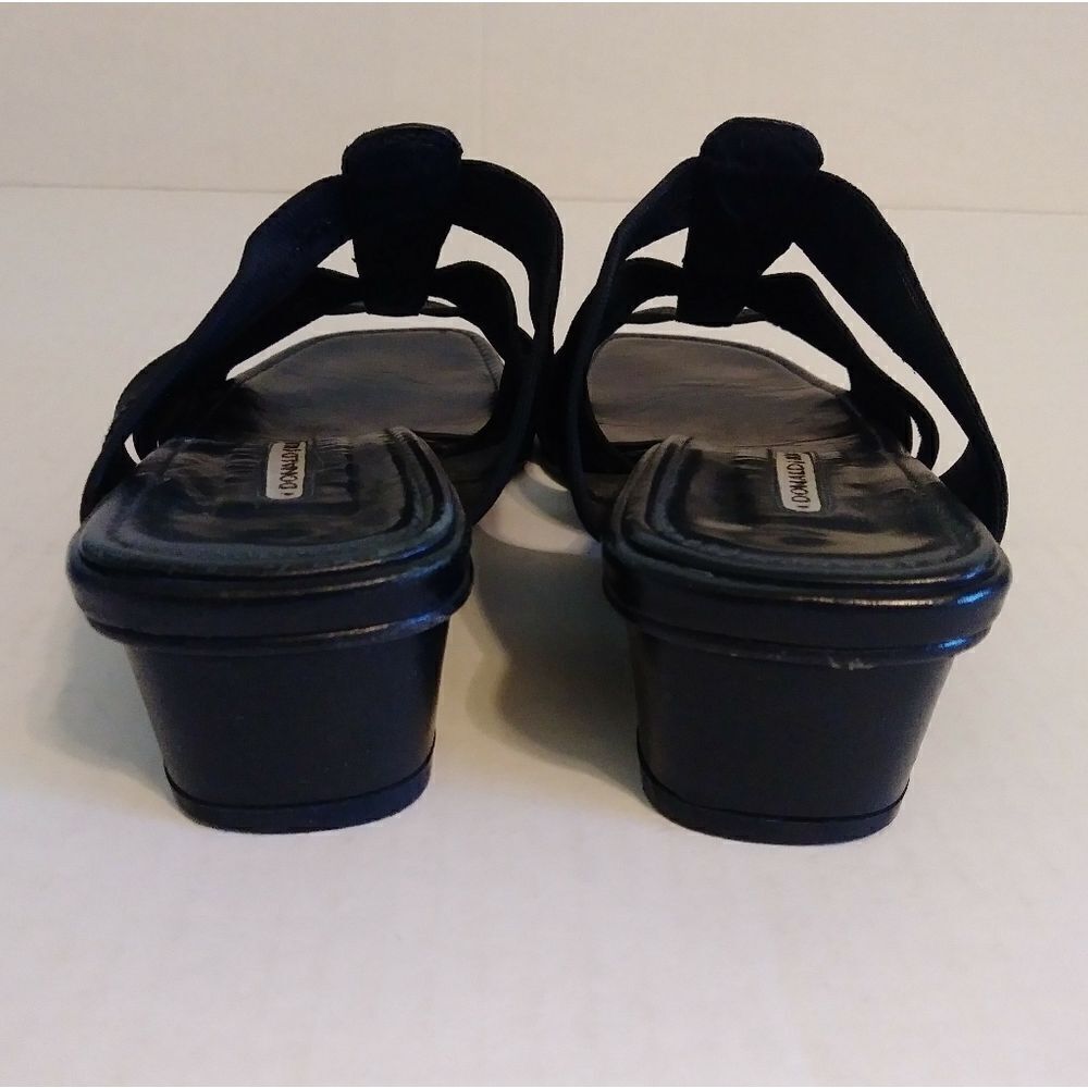 Donald J. Pliner Den Black Mesh Heeled Sandals - Picture 6 of 10